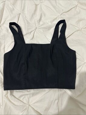 Target Black Square-Neck Crop Top